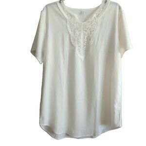 Bathing Suit Swim Cover Up Top 2XL White Crochet Fashion Beach Summer-481lp